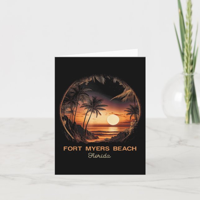 Fort Myers Beach Florida  Card (Front)