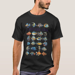 Fort Myers Beach Florida Colourful Fish Design T-Shirt
