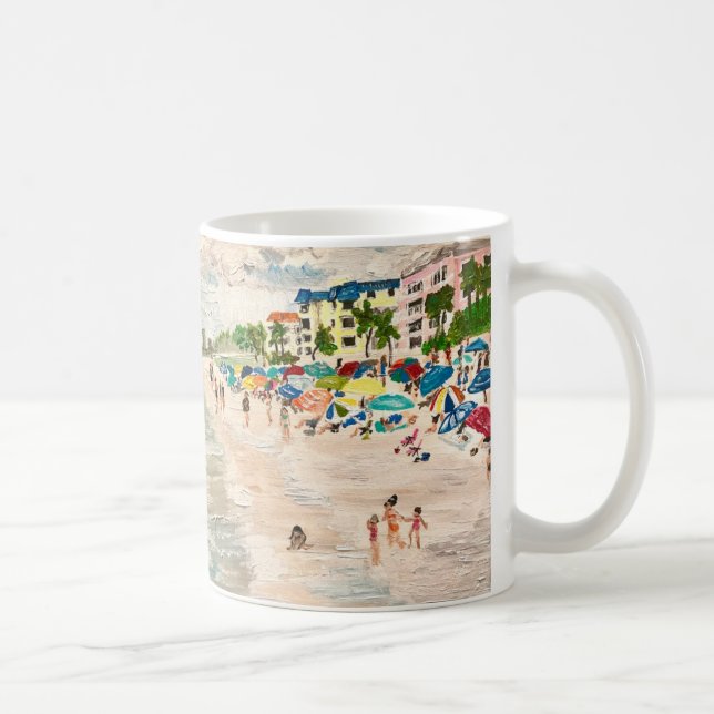 "Fort Myer's Beach" painting Mug (Right)