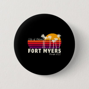 Fort Myers Florida City Of Palms Vacation Travel S 6 Cm Round Badge