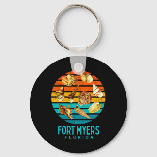 Fort Myers Florida Ocean Shells Novelty  Key Ring