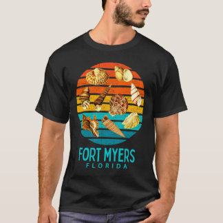 Fort Myers Florida Ocean Shells Novelty  T-Shirt