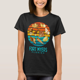 Fort Myers Florida Ocean Shells Novelty  T-Shirt