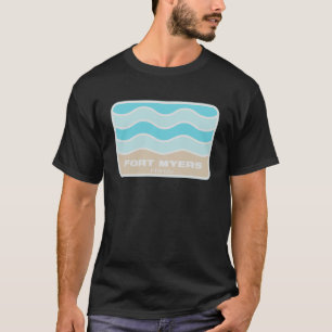 Fort Myers Florida Retro FL Waves Beach Souvenir T-Shirt