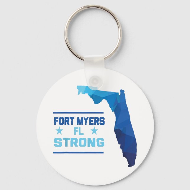 Fort Myers Florida Strong Key Ring (Front)