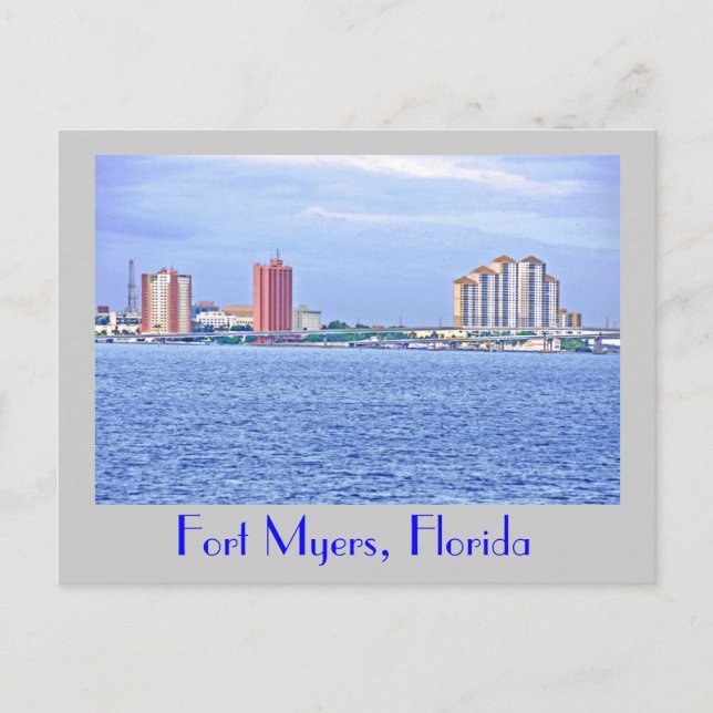 Fort Myers, Florida, U.S.A. Postcard (Front)