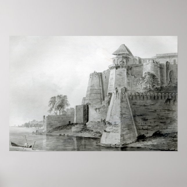 Fort on the Yamuna River, India Poster (Front)
