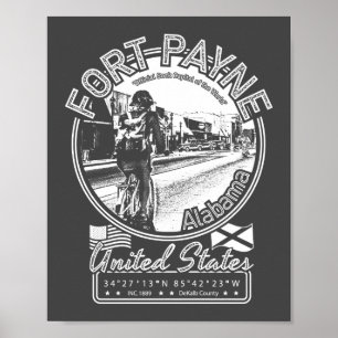 FORT PAYNE CITY - STATE OF ALABAMA POSTER