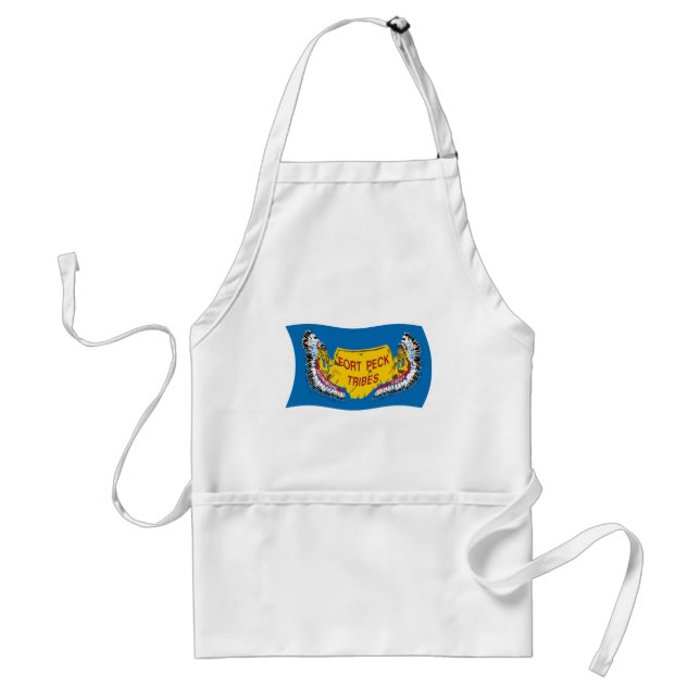 Fort Peck Assiniboine Flag Apron (Front)