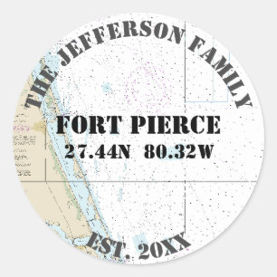 Fort Pierce Florida Nautical Envelope Seals