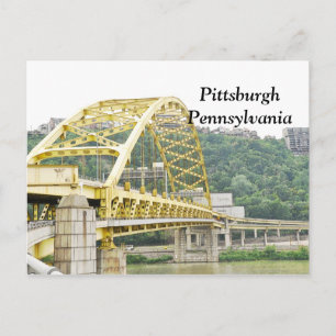 Fort Pitt Bridge in Pittsburgh Pennsylvania Postcard