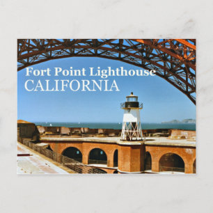 Fort Point Lighthouse, California Postcard
