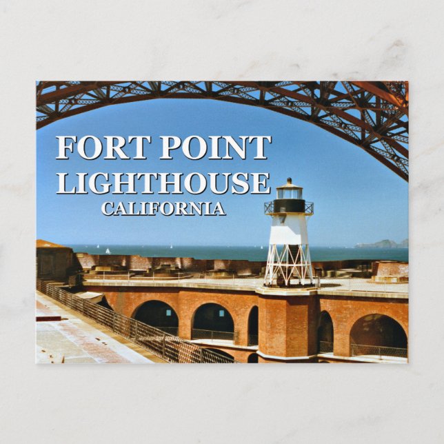 Fort Point Lighthouse, California Postcard (Front)