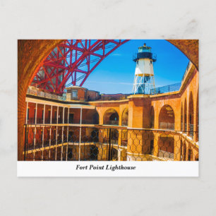 Fort Point Lighthouse Postcard