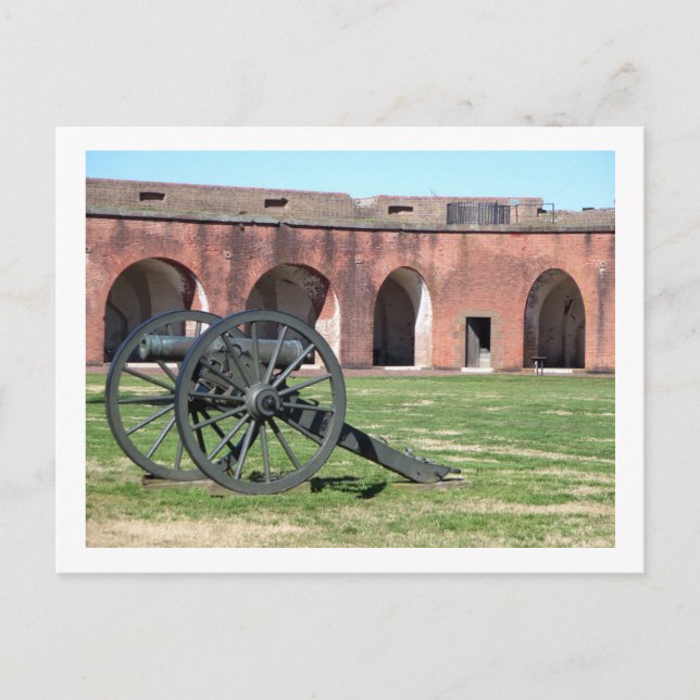 Fort Pulaski Weapon Postcard (Front)