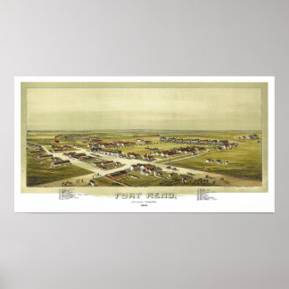 Fort Reno Oklahoma Territory 1891 Lithograph Poster
