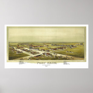 Fort Reno Oklahoma Territory 1891 Lithograph Poster