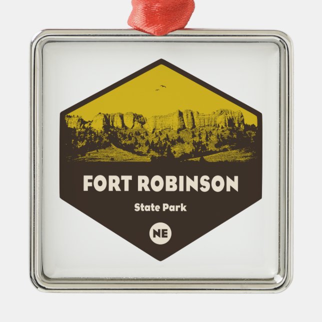 Fort Robinson State Park Nebraska Metal Ornament (Front)