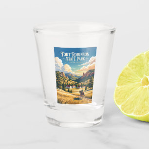 Fort Robinson State Park Nebraska Shot Glass