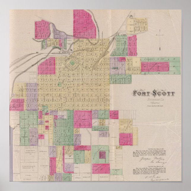 Fort Scott, Bourbon County, Kansas Poster (Front)
