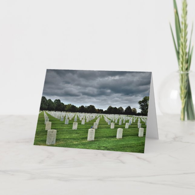 "Fort Snelling National Cemetery" Sympathy Card (Front)