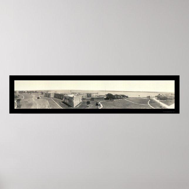 Fort St Augustine FL Photo 1912 Poster (Front)