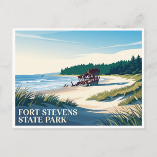 Fort Stevens State Park Astoria Oregon Postcard