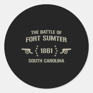 Fort Sumter Classic Round Sticker