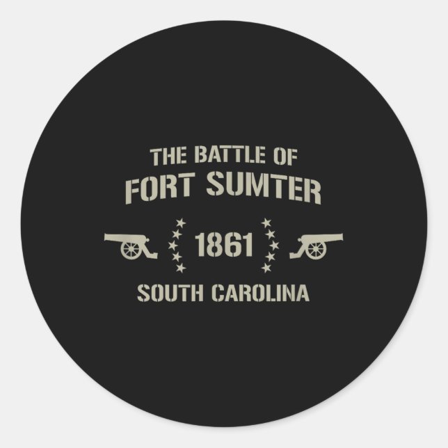 Fort Sumter  Classic Round Sticker (Front)