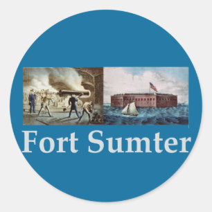 Fort Sumter Classic Round Sticker
