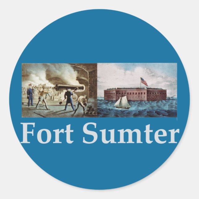 Fort Sumter Classic Round Sticker (Front)