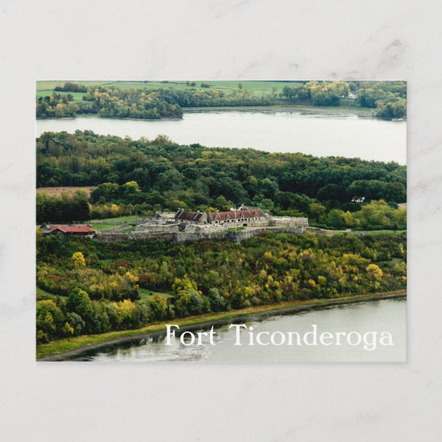 Fort Ticonderoga Autumn Lake Champlain Personalise Postcard (Front)