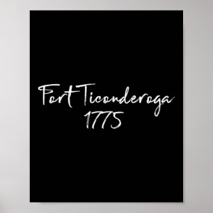 Fort Ticonderoga Revolutionary War 1775 Henry Knox Poster