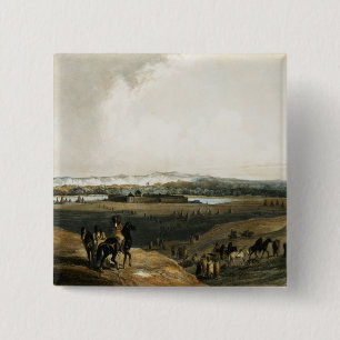 Fort Union on the Missouri, plate 28 from Volume 2 15 Cm Square Badge