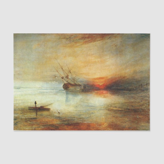 Fort Vimieux by J.M.W. Turner Tissue Paper (Front)