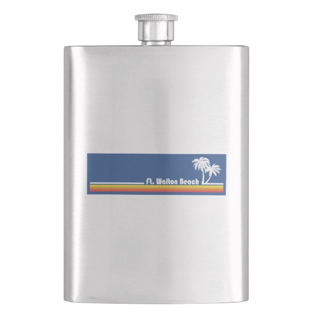 Fort Walton Beach Florida Hip Flask (Front)