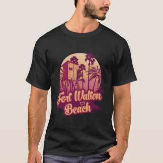 Fort Walton Beach Florida Palm Trees T-Shirt