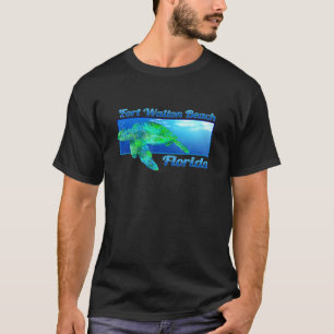 Fort Walton Beach Florida Swimming Sea Turtle T-Shirt