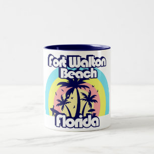 Fort Walton Beach Florida Two-Tone Coffee Mug
