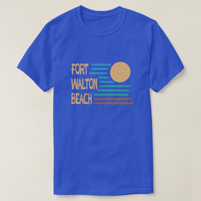 Fort Walton Beach geometric design T-Shirt (Design Front)