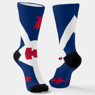 Fort Wayne (Indiana) city flag Socks
