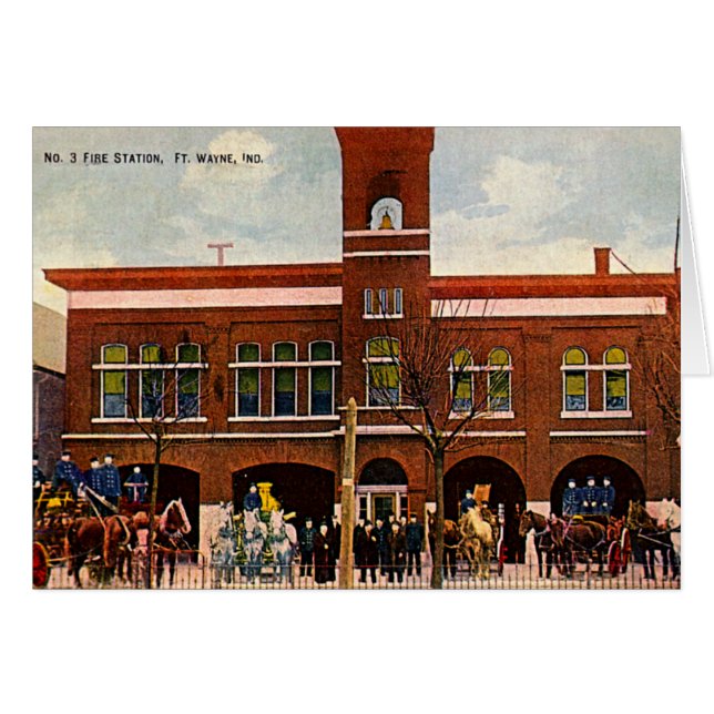 Fort Wayne, Indiana Fire Station 2 1915 (Front Horizontal)