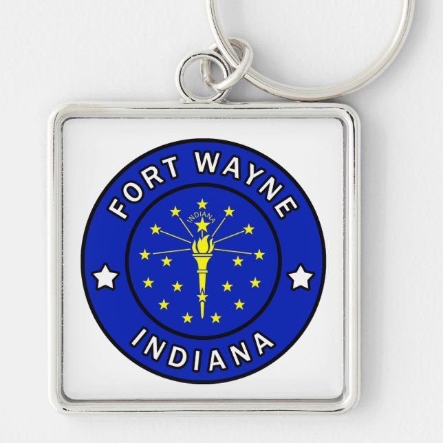 Fort Wayne Indiana Key Ring (Front)