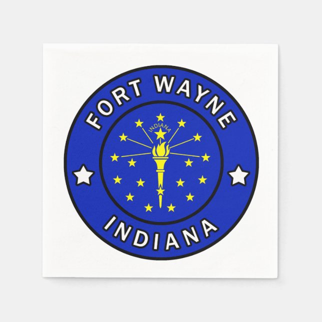 Fort Wayne Indiana Napkin (Front)