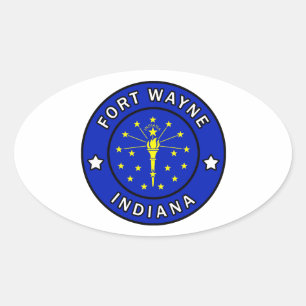 Fort Wayne Indiana Oval Sticker