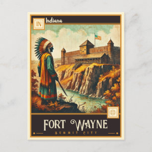 Fort Wayne, Indiana    Vintage Postcard