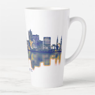 Fort Wayne Skyline Latte Mug