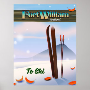 Fort William Scotland ski. Poster