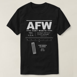 Fort Worth Alliance Airport AFW USAA T-Shirt