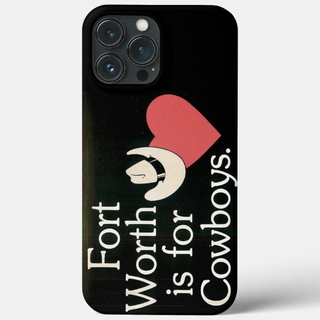 Fort Worth Cowboy iPhone / iPad case (Back)